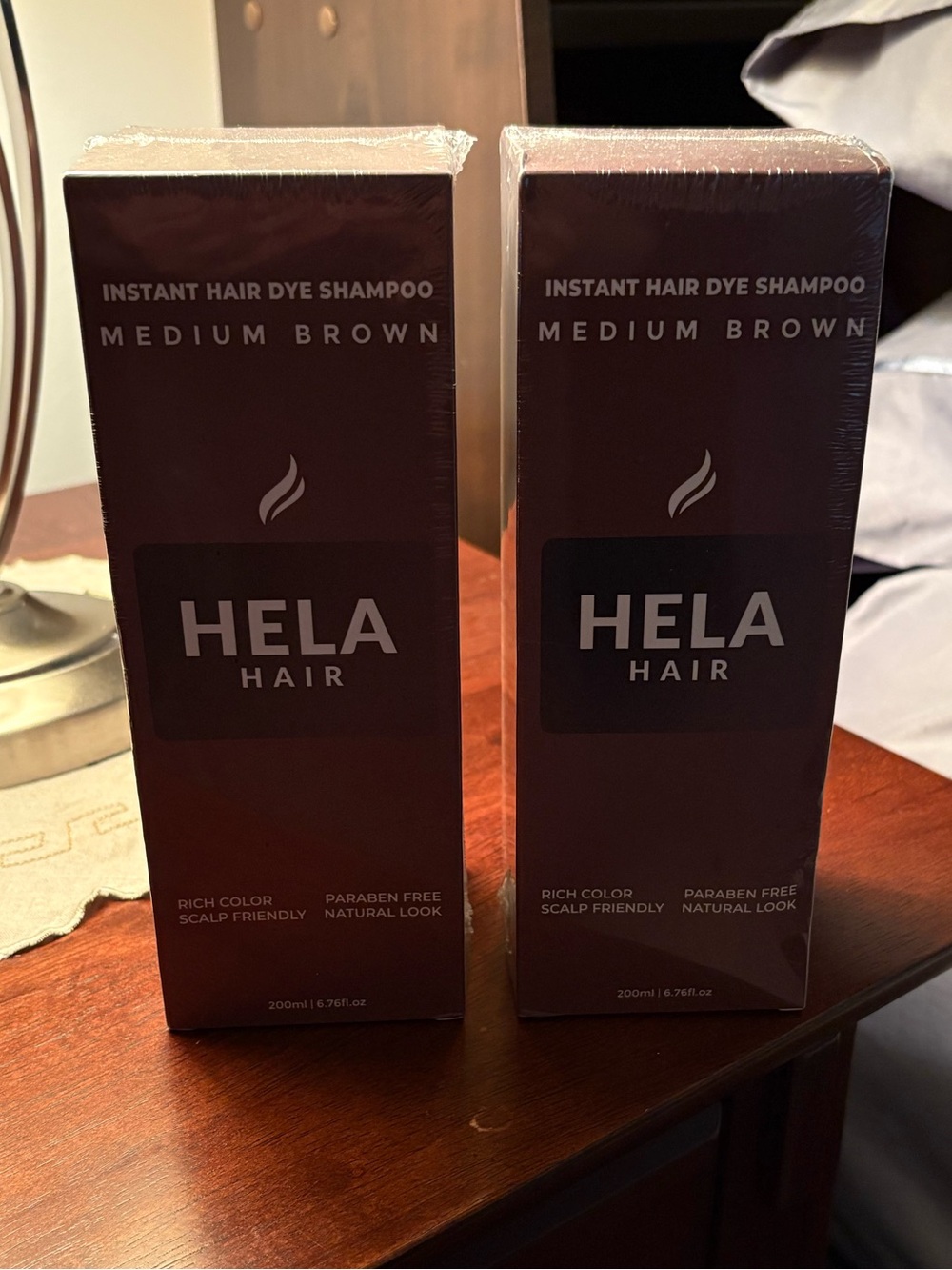 HELA Hair Instant Dye Shampoo — Medium Brown